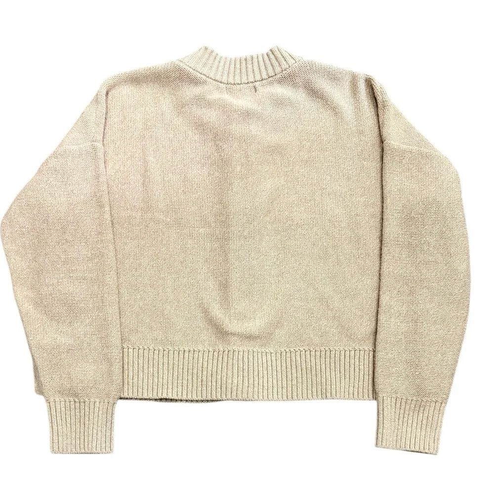 Quince Beige Button-Up Women's Cotton Cardigan Size Small - Picture 6 of 8